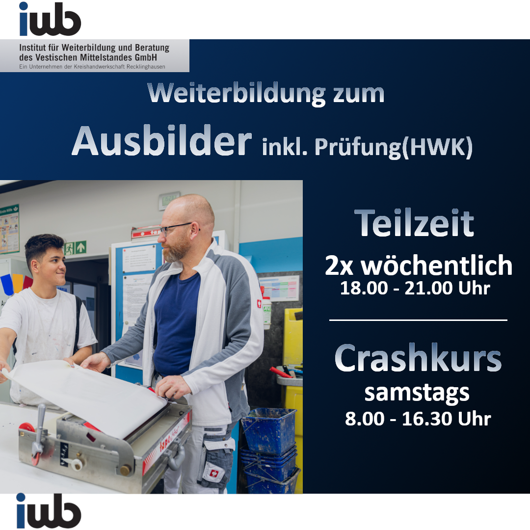 Werbung Ausbilderschein Meisterschule