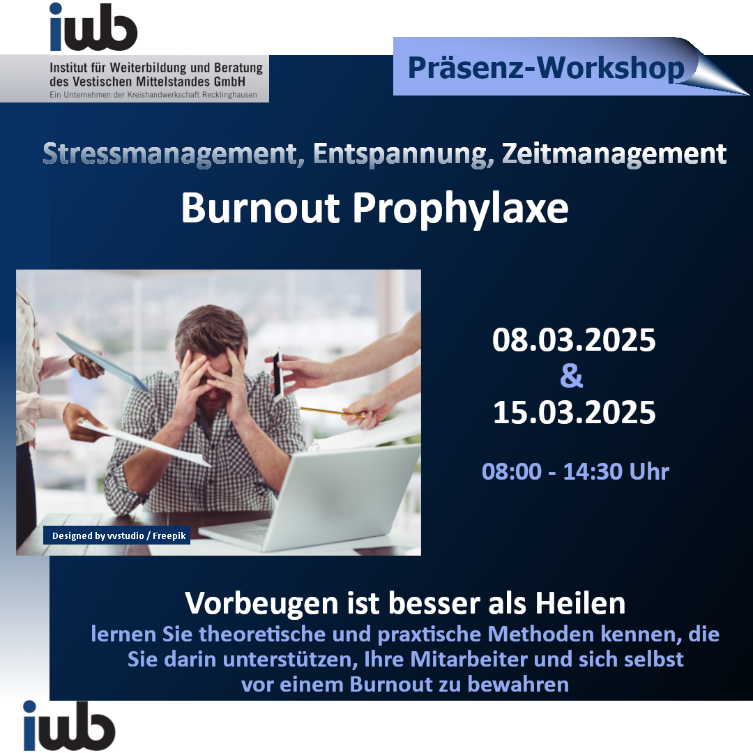 Werbebanner Seminar Burnout Prophylaxe